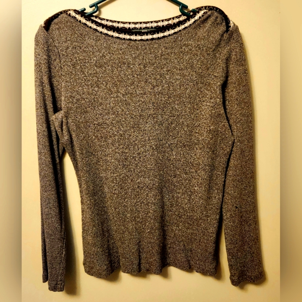 Brown Long Sleeve Sweater